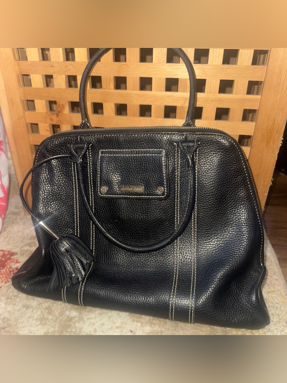 Charles David Women's Black Leather Purse